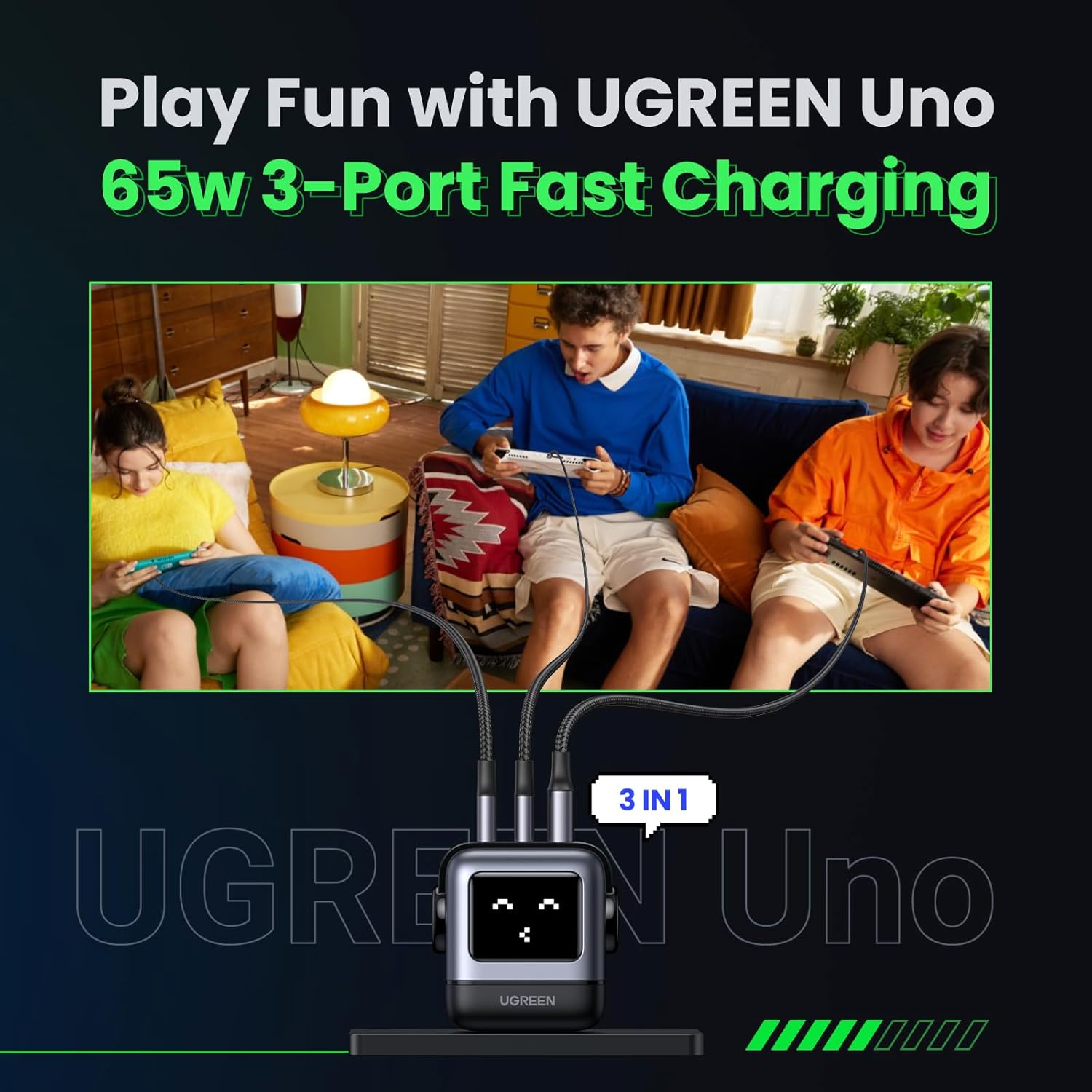  Ugreen Nexode 65W Robot GaN Charger